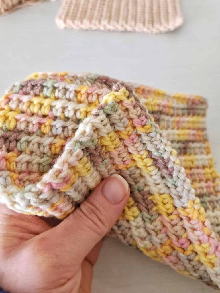 thermal stitch crochet potholder