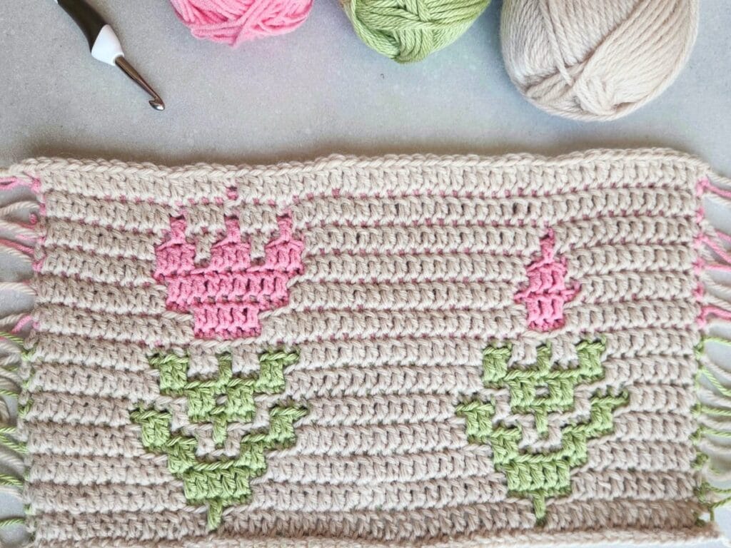 mosaic crochet flower pattern gootie