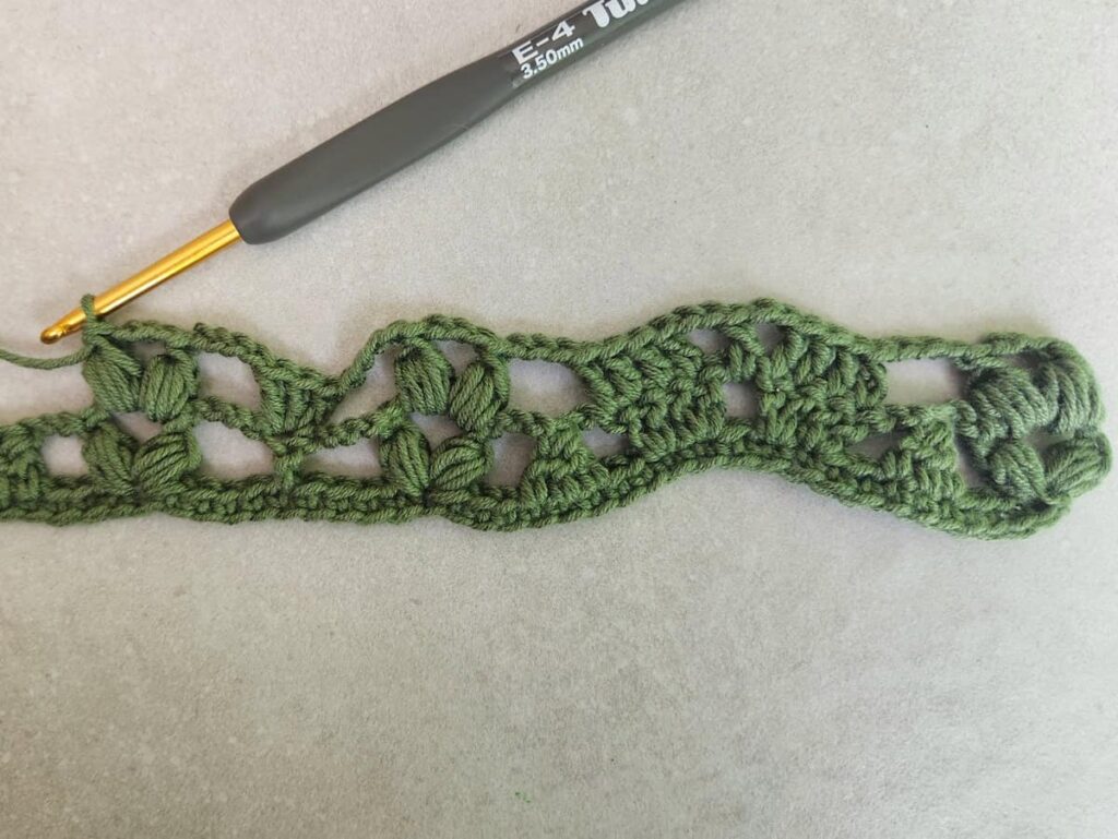 row 2 of crochet lace pattern free