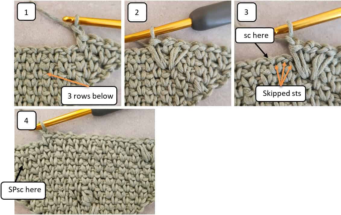 crocheting a c2c moss stitch blanket