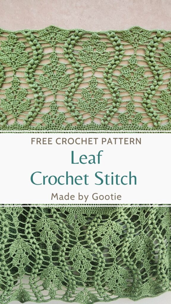 leaf crochet stitch