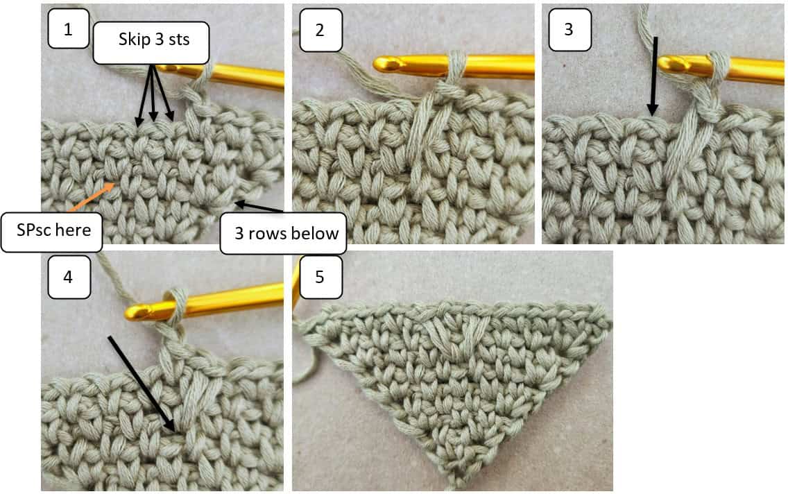 modern c2c crochet blanket