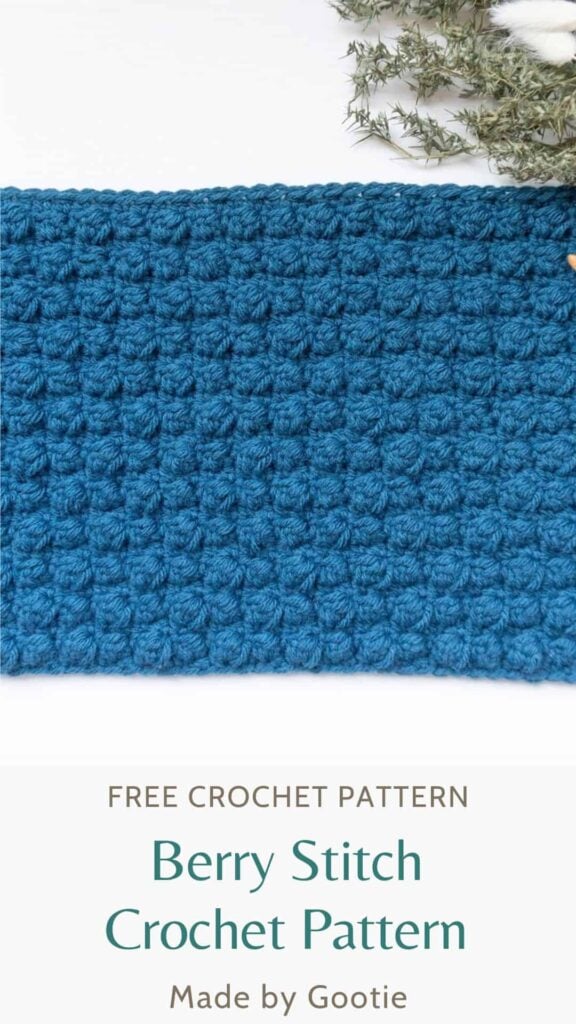 Berry stitch crochet pattern