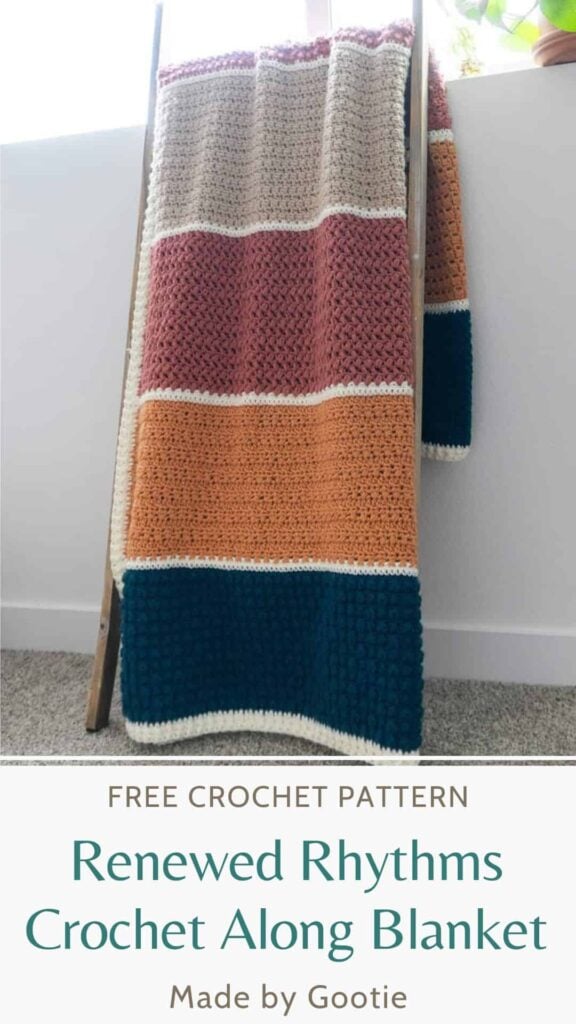 multi stitch crochet blanket free pattern