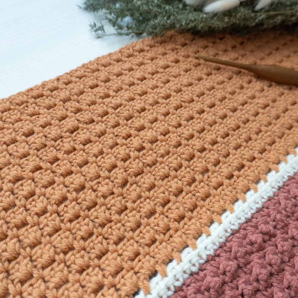 simple crochet blanket stitch written pattern